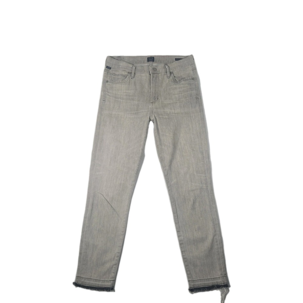 Citizens of Humanity Rocket Crop High-rise Skinny Women's Jeans 28 Gray Denim